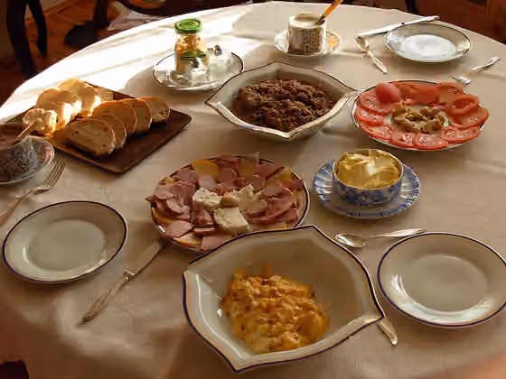 masakan Polandia — Christmas breakfast, Poland.