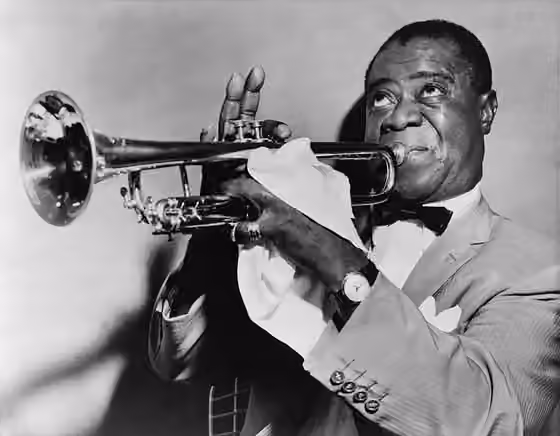jazz — Louis Armstrong in 1953.