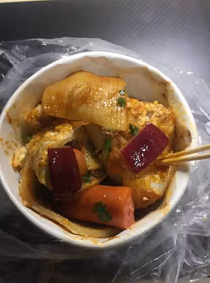 Grilled cold noodles — barbecue cood noodles