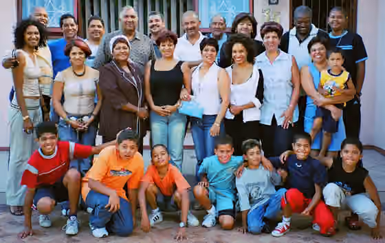 Coloured — This is a photo of an extended mixed-race family with roots in Cape Town, Kimberley, and Pretoria (South Africa).