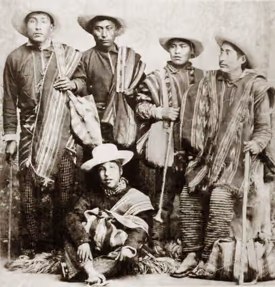 Kallawaya — Bolivian Kallawayas in Panama, 1900.