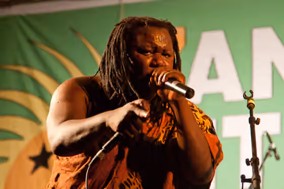 Music of Tanzania — Mrisho Mpoto at ZIFF 2011 (photo: Peter Bennett)