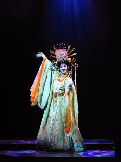 Qinqiang — Shannxi's "Qinqiang" (a famous style of Chinese opera), in Xi'an, Shannxi, China