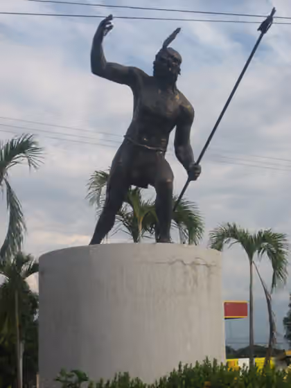 Chimila people — Image of Cacique Upar statue Valledupar, Colombia