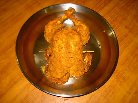 Masakan Mughlai — Just before final grilling/broiling/baking