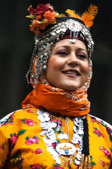 Barak (tribe) — This is one of many traditional outfits that Barak Turkmen women from Southern Turkey wear.