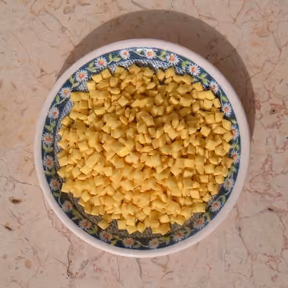 Shkedei marak — Shkedey Marak (Soup Almonds) - mini crisp croutons which are added to soup in Israel.שקדי מרק