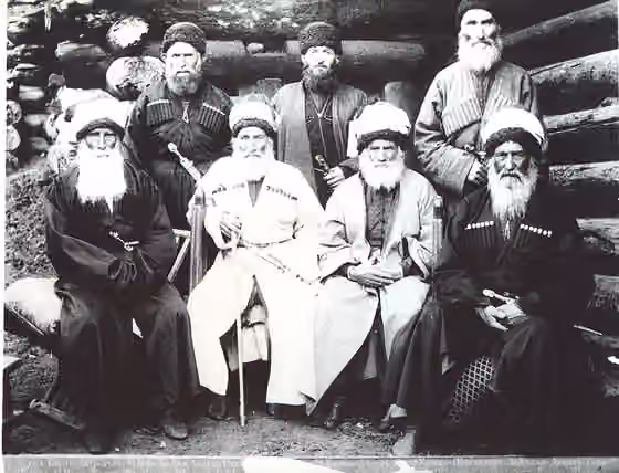 orang Karachay — Karachay patriarchs in the 19th century (higher resolution)