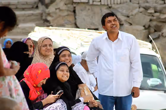 Bangladeshis in Saudi Arabia — A Bangladeshi family at the valley of Jabal al-Noor in Makkah, Saudi Arabia.