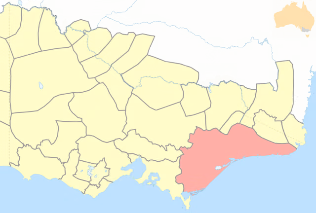 Gunaikurnai people — This highlights Gunaikurnai Country in a map I created of Aboriginal Nations and Languages in what is now Victoria.