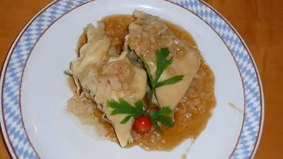 Swabian cuisine — Schwäbische Maultaschen, Restaurant in Stuttgart