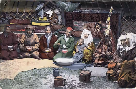 orang Kazakh — В казахской юрте