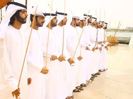 Shihuh — Harbiya band performance in an Emirati wedding.