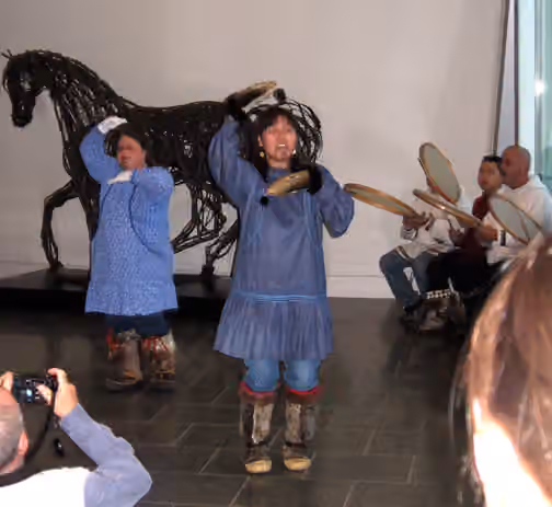 Yupʼik dance — Alaska Native dancers at the University of Alaska museum