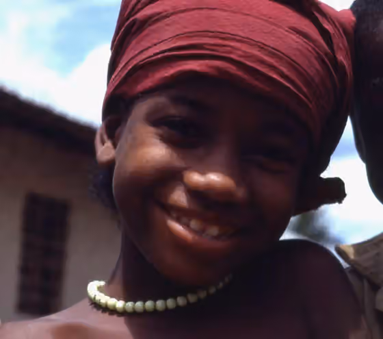 Loma people — Fillette loma au Libéria