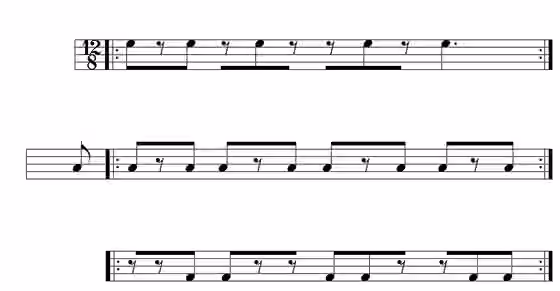 Yoruba music — Correct cross-rhythmic representation of Yoruba drum ensemble, originally interpreted by King as polymeter.
