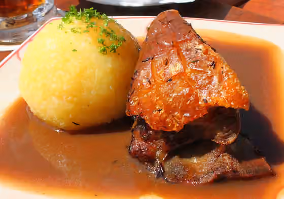 Franconian cuisine — Das Schäufele ist das Schulterblatt des Schweins.