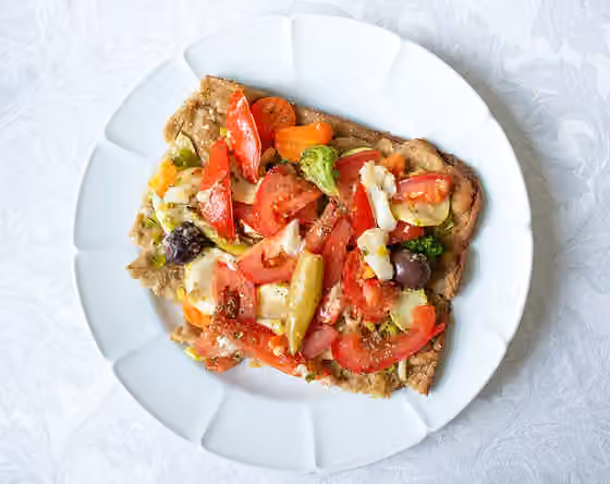 Masakan Mediterania — Vegetarian Pizza