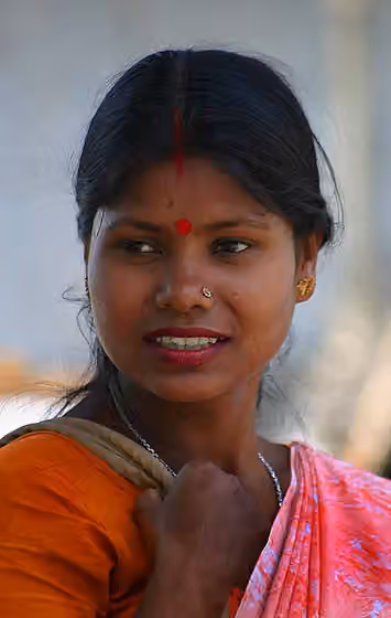 Tea-garden community — Woman from Assam, India.