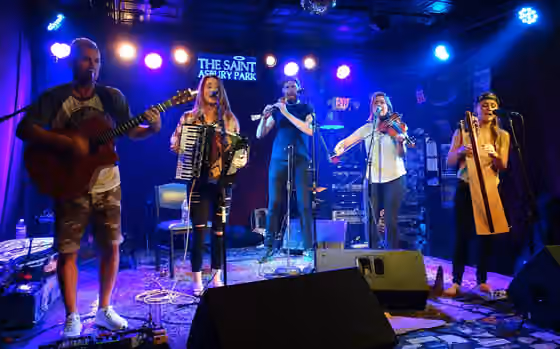 Welsh folk music — Calan on stage at The Saint in Asbury Park, NJ.