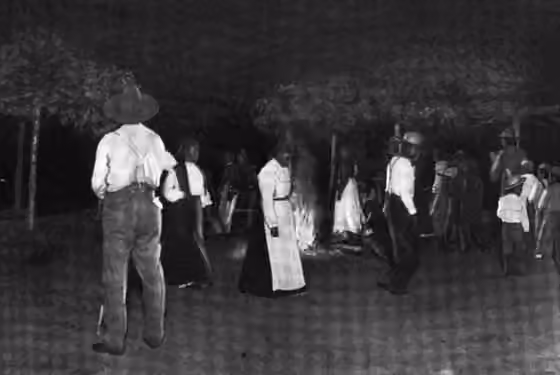 Yuchi — Members of the Yuchi tribe participating in the Big Turtle Dance.