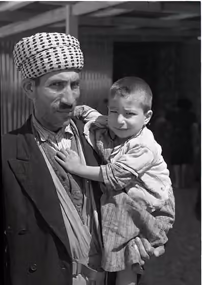 Iraqi Jews in Israel — Immigrants Israel Photographs;Jewish refugees Iraq Photographs
