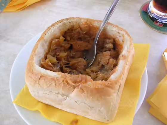 Bigos — Bigos served on Rynek Główny in Kraków.