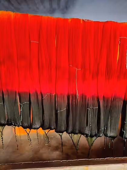 Pencelupan — Space dyeing