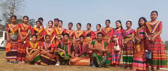 Hajong — Traditionally dressed Hajong culture troupe.