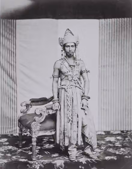 orang Kutai — Portrait of the crownprince of the Sultanat Kutai, Kalimantan.