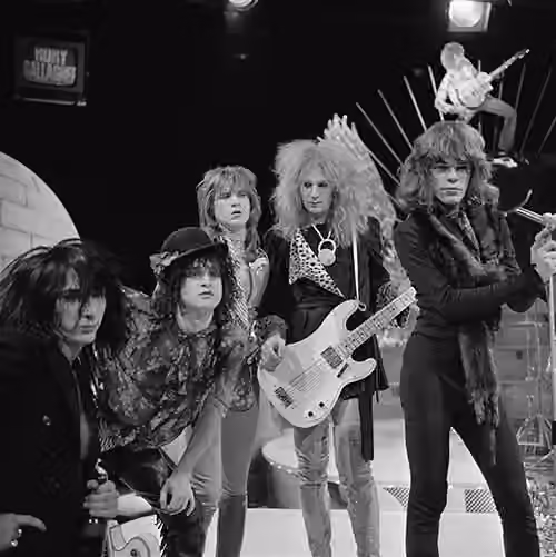 glam punk — New York Dolls on AVRO's TopPop (Dutch television show) in 1973