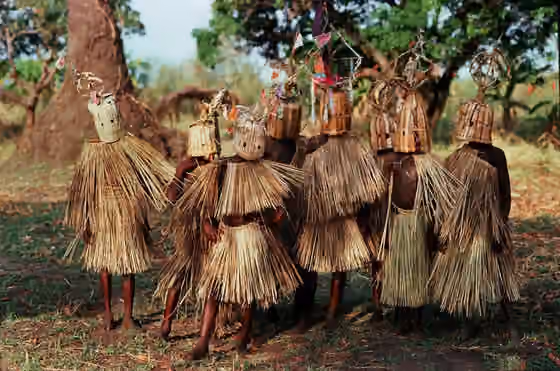 Yao people (East Africa) — 9–10-year-old boys of the Yao tribe in Malawi participating in circumcision and initiation rites.