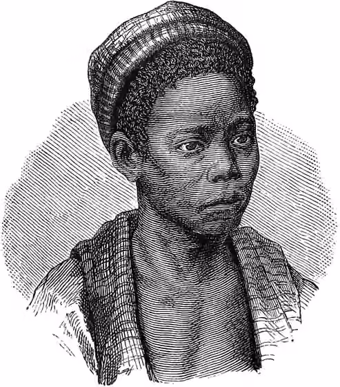 orang Tswana — Bella, from the book Seven Years in South Africa, volume 2, page 454