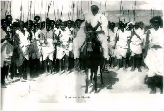 Geledi — Geledi Sultan Osman mounted at the head of his army