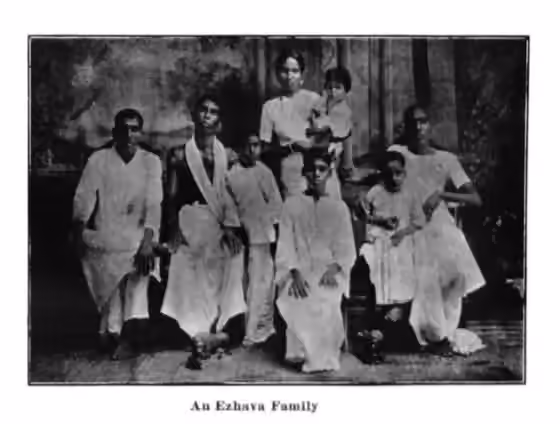 Ezhava — An Ezhava family of early 20 th century from the book Glimpses of Travancore’ by N.