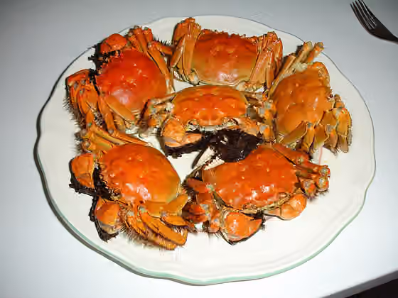 Masakan Shanghai — cooked Eriocheir sinensis