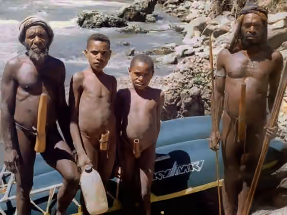 orang Moni — Indonesia (New Guinea Island, on Kemabu River)