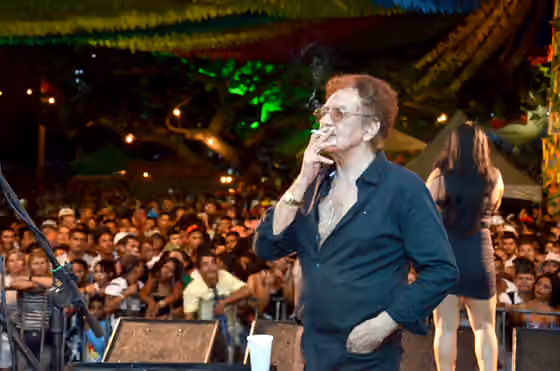 Brega (music) — Reginaldo Rossi em show na cidade de Extremoz (2013)