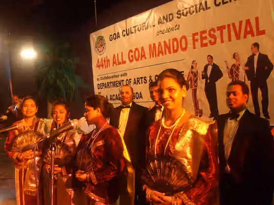 Mando (music) — Mando festival underway in Goa.