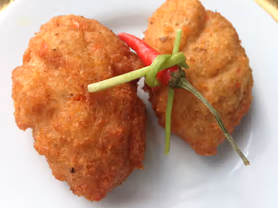 Hidangan Nigeria — This is an image of food from