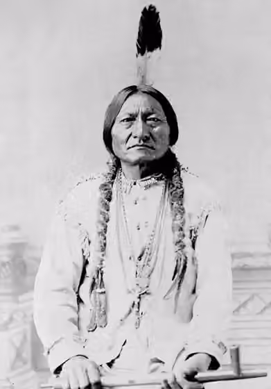 Lakota — Portrait of Indian chief Sitting Bull (1831-1890).