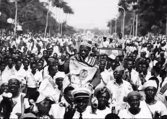 Suku Luba — The Emperor Albert Kalonji, Mulopwe of the Baluba.