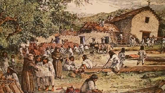 La Posta Band of Diegueño Mission Indians — Indians, working the Missions of the Spanish settlers of the Americas