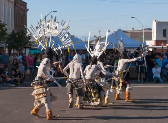 Apache Crown Dance — Apache Crown Dancers performing during the Apache Jii Day festival in Globe, Arizona.