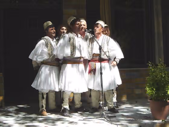 Polifoni — Traditional male group singing in the Area of Skrapar, South-Est Albania.