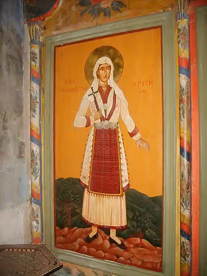 Megleno-Romanians — Saint Zlata (Chrysi), Archangelos Monastery, Almopia, Greece