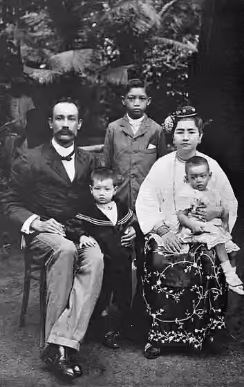Anglo-Burmese people — Frederick Alexander Charles Trutwein family portrait MR.