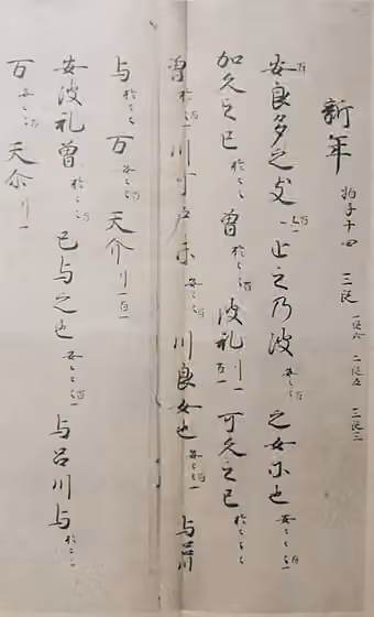 Saibara — Saibara Music Sheet,Heian period, 12th century One sheet.