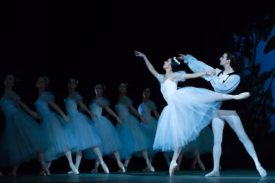 Ballet blanc — The photo was taken during a performance of Les Sylphides