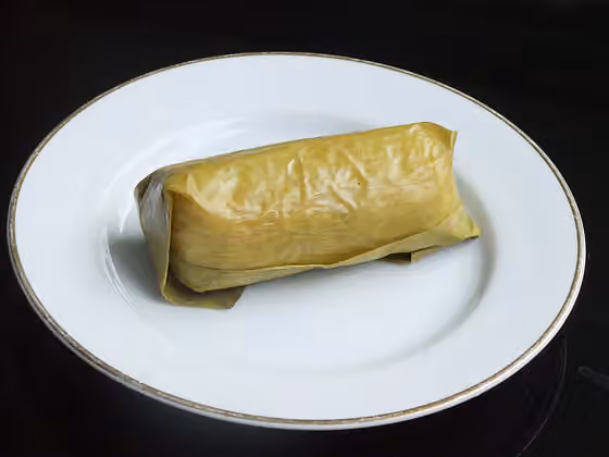Arem-Arem — Arem-arem, rice in banana leaves.